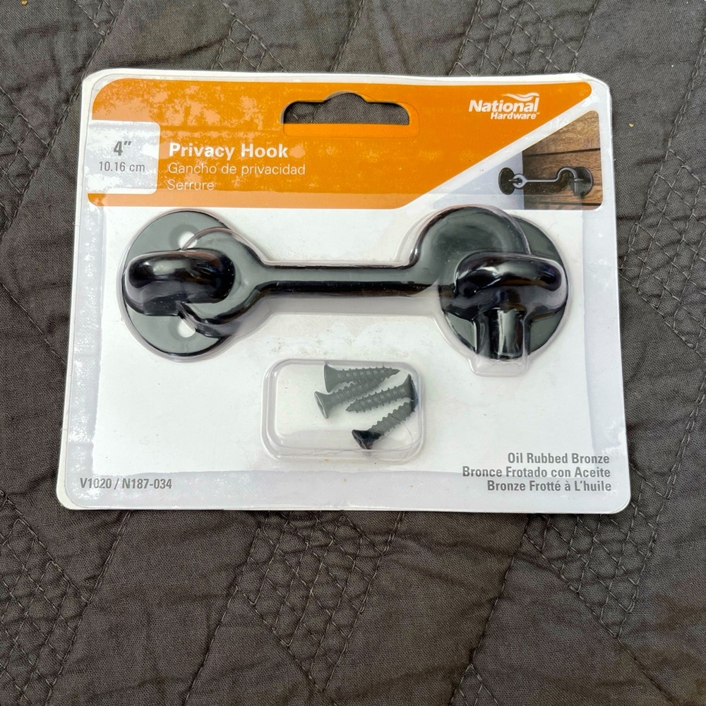4” Barn Door Privacy Hook and Eye Latch